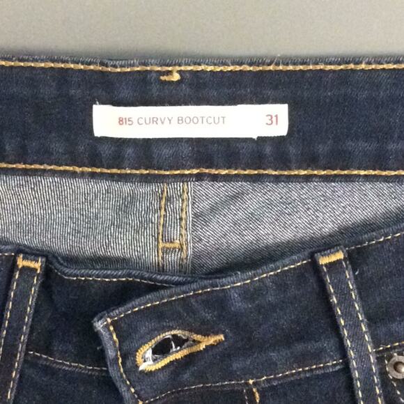 Levi Strauss Size 31 815 Curvy Bootcut‎ Dark Wash - Picture 5 of 6